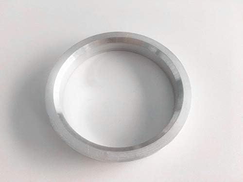NB-Aero 4PC Hubrings Aluminum Silver 76 ממ עד 70.1 ממ | טבעת מרכזית HubCentric 70.1 ממ עד 76 ממ